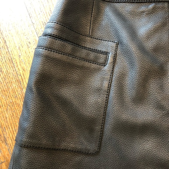 Free People High A-Line Vegan Skirt - Picture 4 of 5
